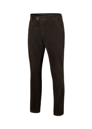 Pantaloni velur bumbac chino barbati CLUB of COMFORT Garvey 8200 maro inchis [7]