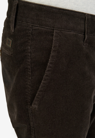 Pantaloni velur bumbac chino barbati CLUB of COMFORT Garvey 8200 maro inchis [2]
