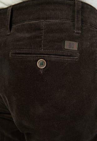 Pantaloni velur bumbac chino barbati CLUB of COMFORT Garvey 8200 maro inchis [1]