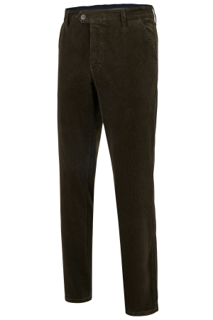 Pantaloni velur bumbac chino barbati CLUB of COMFORT Garvey 8200 verde inchis [5]