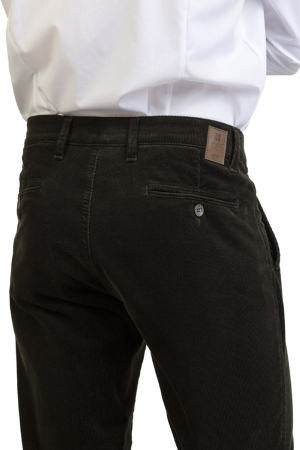 Pantaloni velur bumbac chino barbati CLUB of COMFORT Garvey 8200 verde inchis [1]