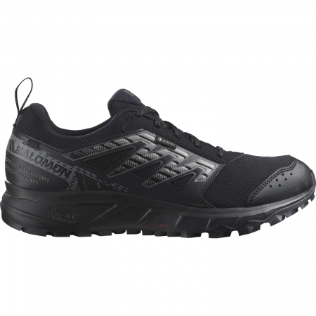incaltaminte sport si outdoor - Pantofi alergare barbati Salomon WANDER GORE-TEX negru/gri