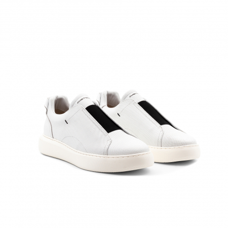 Pantofi piele sneaker slip-on barbati AMBITIOUS Eclipse alb/negru [1]