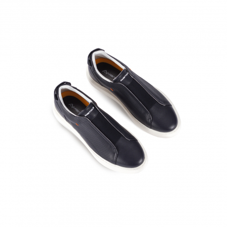 Pantofi piele sneaker slip-on barbati AMBITIOUS Eclipse bleumarin [2]