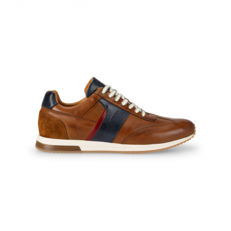 Incaltaminte - Pantofi piele sneaker barbati AMBITIOUS Slow coniac/bleumarin