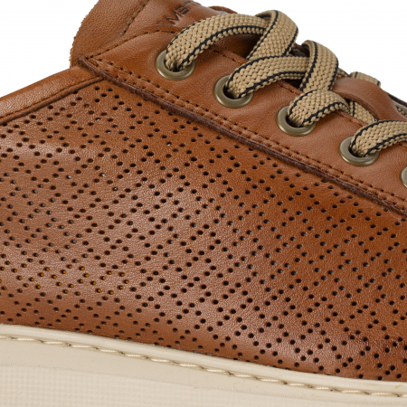 Pantofi piele perforata sneaker barbati AMBITIOUS Eclipse maro [1]