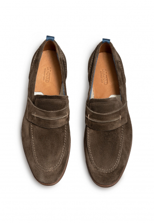 Pantofi loafer piele intoarsa barbati LLOYD LEIF maro [3]