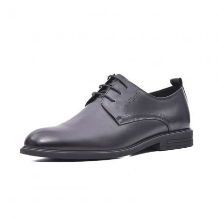 pantofi eleganti - Pantofi piele derby barbati OTTER E6E6500033A negru
