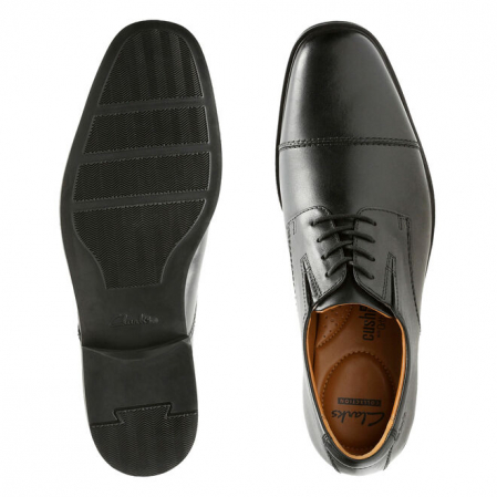 Pantofi barbati piele CLARKS Tilden Cap negru [1]