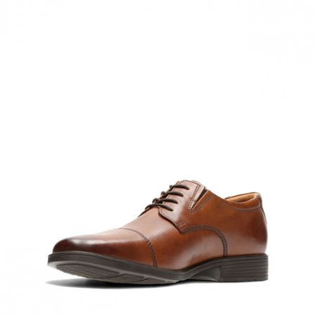 Pantofi barbati piele CLARKS Tilden Cap maro [6]