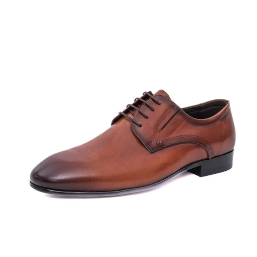 pantofi eleganti - Pantofi derby barbati piele CARIBU MKD1-16-6B  cognac