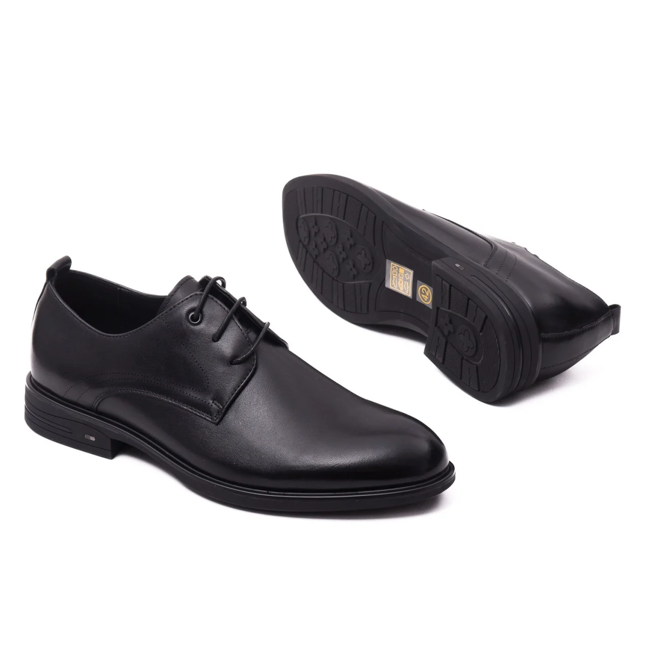 Pantofi derby barbati piele OTTER E6E670002A negru [1]