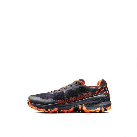 incaltaminte sport si outdoor - Pantofi hiking barbati MAMMUT Sertig II Low  negru-portocaliu