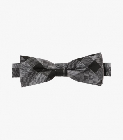 Accesorii - Papion matase VENTI carouri antracit