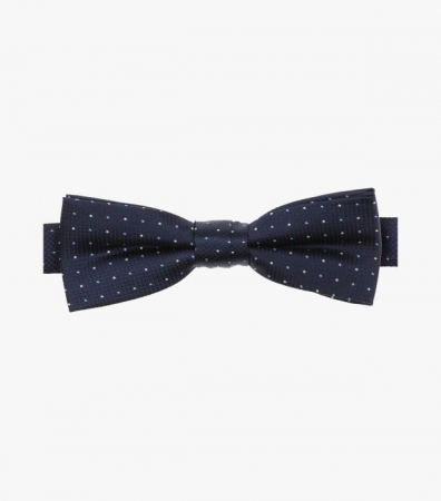cravate papioane batiste bretele - Papion matase VENTI bluemarin print