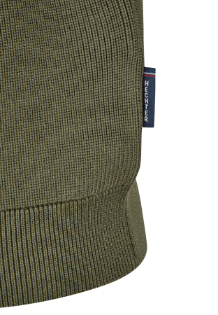 Pulover cardigan fermoar modal/bumbac barbati HECHTER kaki [2]