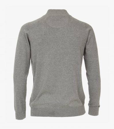 Cardigan cu fermoar bumbac Pima barbati CASA MODA 004450 gri [1]