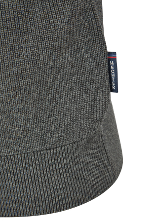 Pulover cardigan fermoar modal/bumbac barbati HECHTER antracit [2]