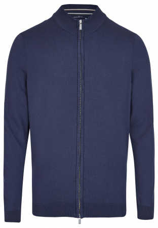 pulover cardigan - Cardigan vara bumbac organic barbati DANIEL HECHTER bleumarin