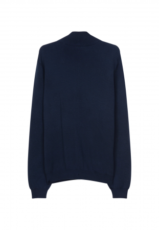 Pulover cardigan fermoar bumbac barbati SEIDENSTICKER bleumarin [2]
