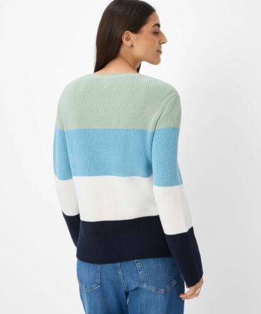 Pulover bumbac femei BRAX LESLEY 364008-90184500 albastru dungi [4]