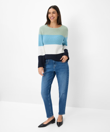 Pulover bumbac femei BRAX LESLEY 364008-90184500 albastru dungi [3]