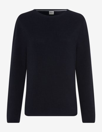 Articole femei - Pulover bumbac femei BRAX LESLEY 364058-90181300 bleumarin