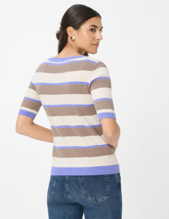 Pulover lana femei BRAX LYNN 375428-90191500 mov/bej dungi [3]