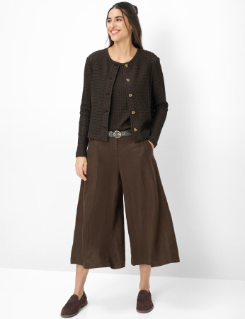 Cardigan nasturi crosetat femei BRAX BRENDA L maro [3]