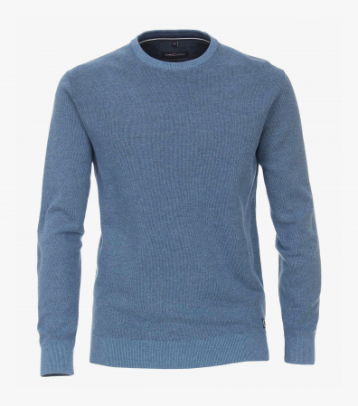pulover cu guler rotund - Pulover O Neck barbati CASA MODA bleu