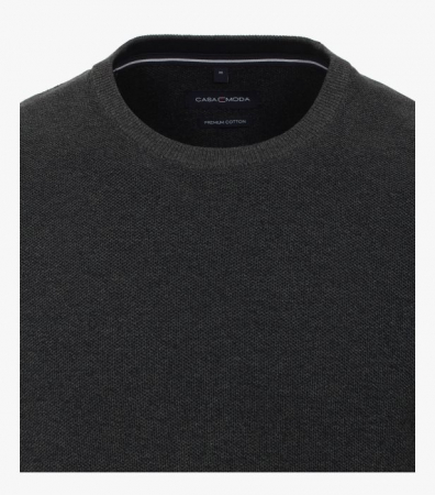 Pulover O Neck barbati CASA MODA verde inchis [2]