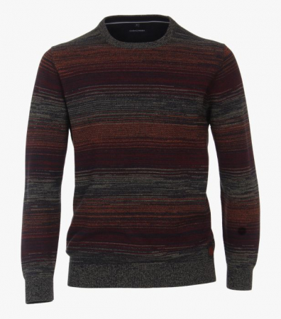 Pulovere - Pulover O-neck barbati bumbac CASA MODA visiniu dungi