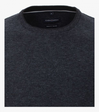 Pulover O-Neck bumbac/casmir barbati CASA MODA bleumarin [2]