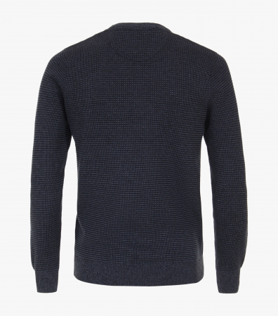 Pulover O Neck bumbac barbati CASA MODA structurat bleumarin [1]
