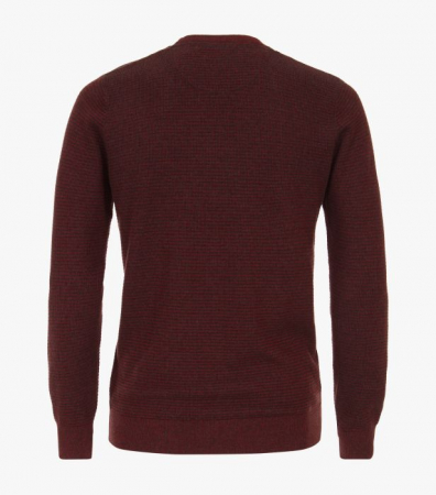 Pulover O Neck bumbac barbati CASA MODA structurat visiniu [1]