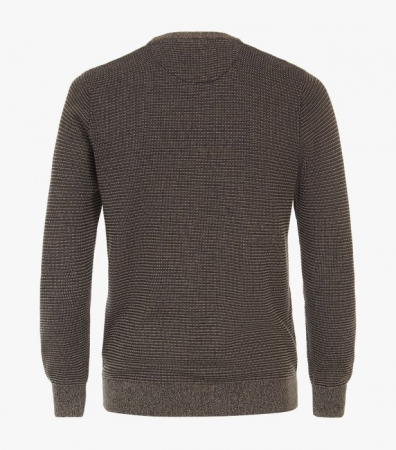 Pulover O Neck bumbac barbati CASA MODA structurat bej [1]