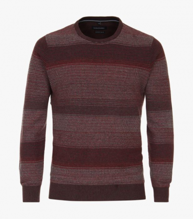 Pulovere - Pulover O Neck bumbac barbati CASA MODA visiniu dungulite
