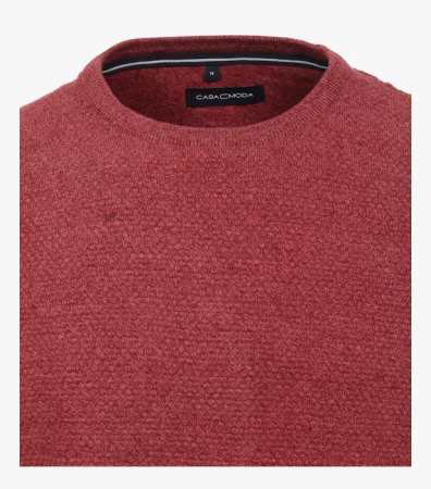 Pulover O Neck structurat barbati CASA MODA Atlantic Spirit rosu [2]