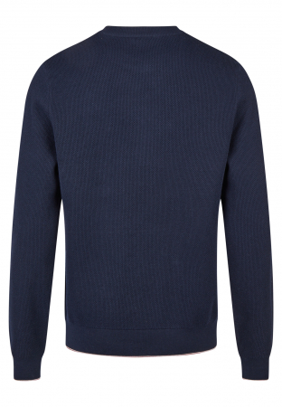 Pulover O Neck bumbac barbati HECHTER 65006-142802 bleumarin [1]