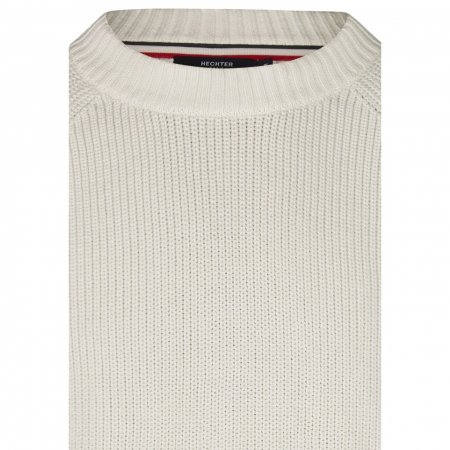 Pulover O-Neck bumbac barbati HECHTER 65014-132811 alb [4]