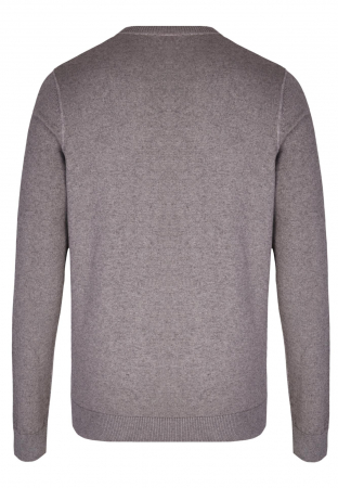 Pulover O-neck bumbac/lana barbati DANIEL HECHTER maro [1]