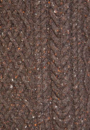 Pulover lana guler rotund la baza gatului barbati HECHTER maro [3]