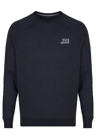 bluze midlayer training fleece - Bluza O-neck barbati DANIEL HECHTER bleumarin