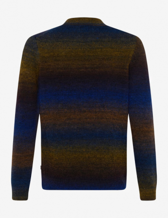 Pulover lana O-neck barbati BRAX BUDDY indigo dungi [2]