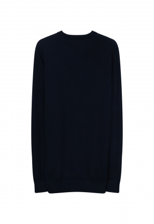 Pulover o-neck bumbac structurat barbati SEIDENSTICKER bleumarin [4]