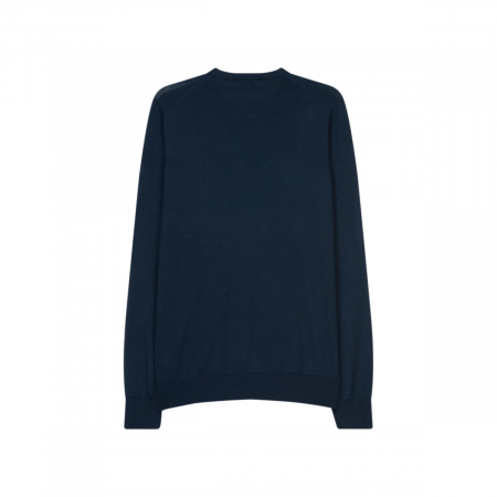 Pulover O-neck merino barbati SEIDENSTICKER Shaped bleumarin [1]