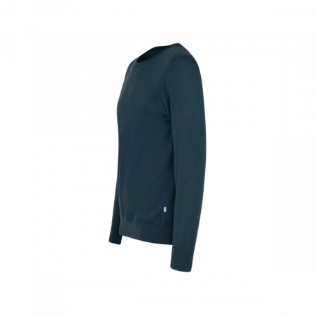 Pulover O-neck merino barbati SEIDENSTICKER Shaped verde [2]