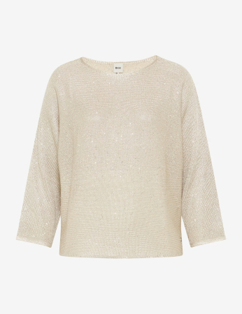 Articole femei - Pulover tricotat maneci 3/4 guker barca femei BRAX NALA crem