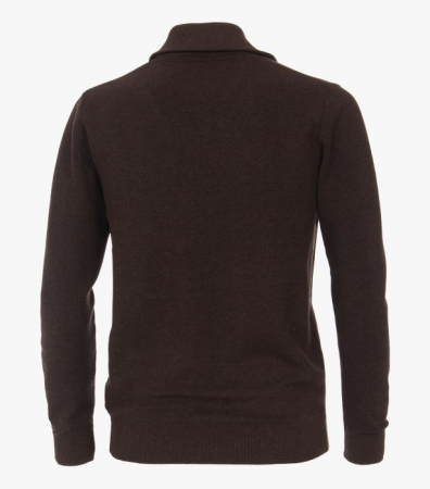 Pulover troyer bumbac barbati CASA MODA maro inchis [1]