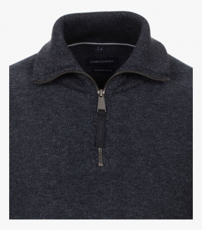 Pulover troyer bumbac barbati CASA MODA bleumarin [1]